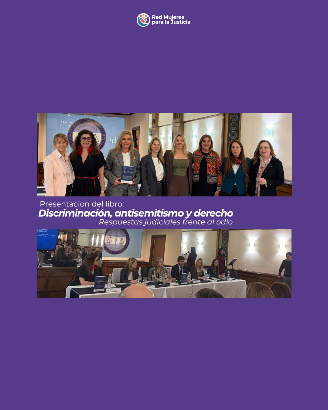 La Red Mujeres para la Justicia estuvo presente en la presentación del libro “Discriminación, antisemitismo y derecho”